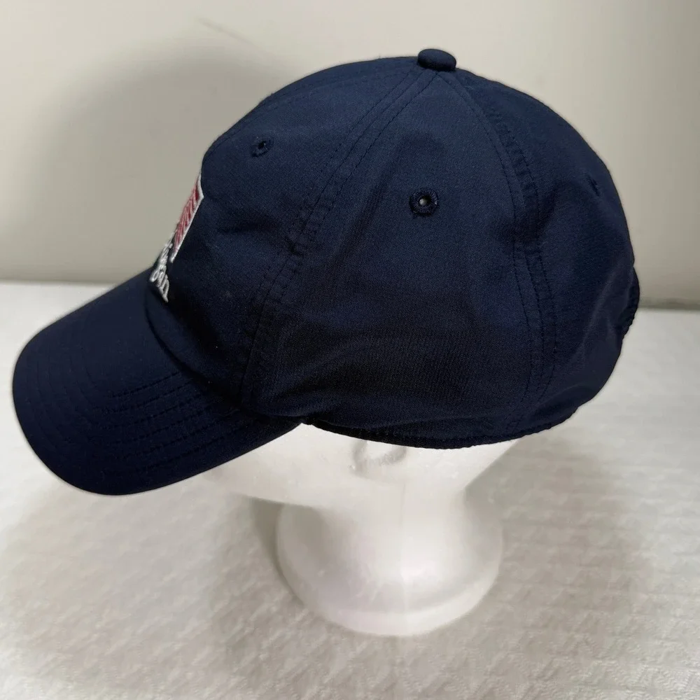 Vineyard Vines Mens Michigan American Flag Performance Hat Navy Blue Adjustable
